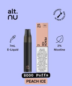 alt.NU Peach ice 8000 Puffs in Dubai Abu Dhabi and UAE