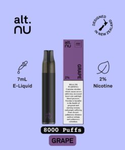 alt.NU Grape Disposable Vape 8000 Puffs in Dubai Abu Dhabi and UAE
