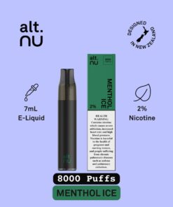 alt NU Menthol ice Disposable 8000 Puffs Dubai Abu Dhabi and UAE